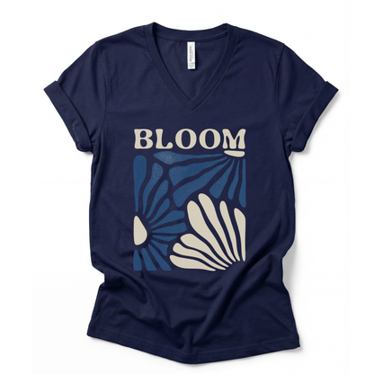 Bloom - Short Sleeve V-Neck Tee