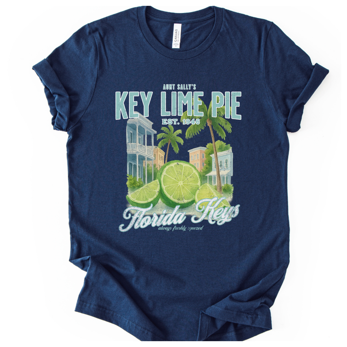 Aunt Sally's Key Lime Pie - Bella Canvas Super Soft Straight Cut T shirt