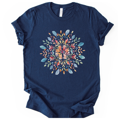 Plant Mandala - Bella Canvas Super Soft Straight Cut T shirt