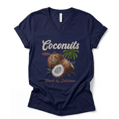 Coconuts - Short Sleeve V-Neck Tee