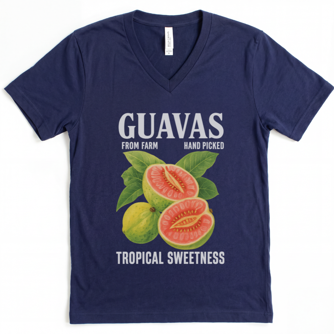 Guavas Tropical Sweetness Tee - Short Sleeve V Neck