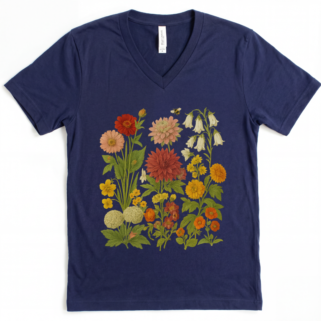 Secret Garden - Bella Canvas Short Sleeve V Neck