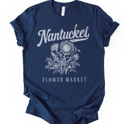 Nantucket Flower Market - Bella Canvas Super Soft T Shirt
