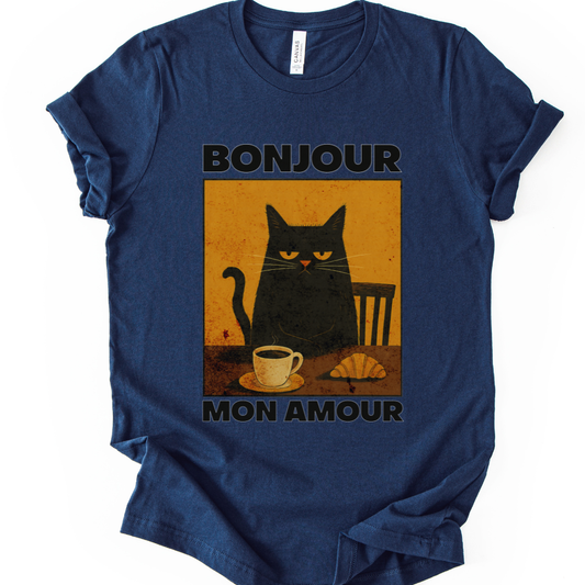 Bonjour Mon Amour - Bella Canvas Super Soft T Shirt