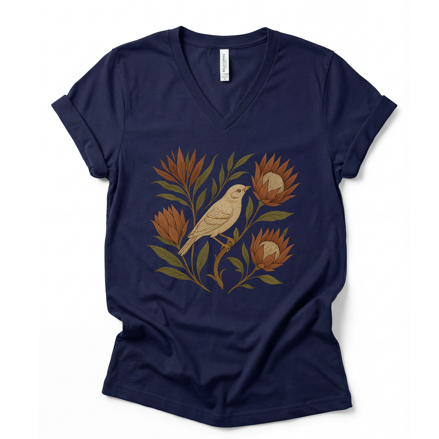 Nature's Chorus - Short Sleeve V-Neck Tee