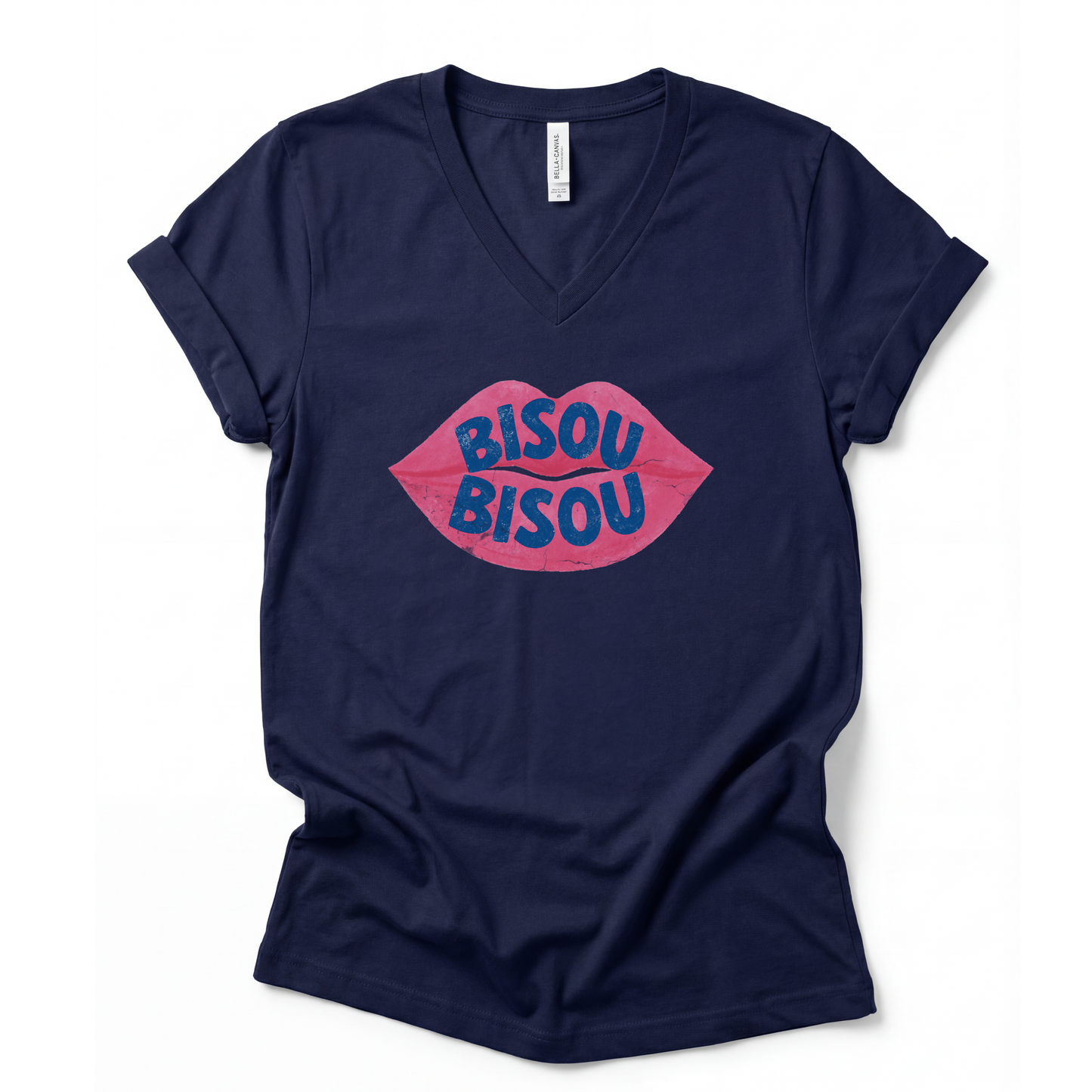 Bisou  - Short Sleeve V-Neck Tee