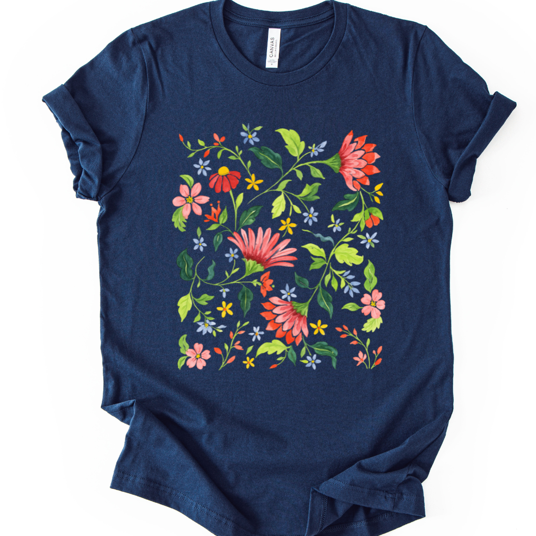 Botanical Bliss - Bella Canvas Super Soft T Shirt