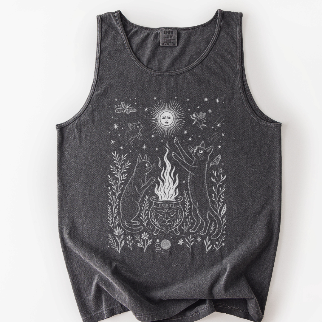 Midnight Meowgic - Comfort Colors Premium Tank Top