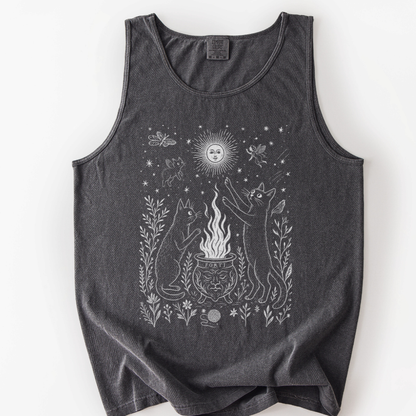 Midnight Meowgic - Comfort Colors Premium Tank Top