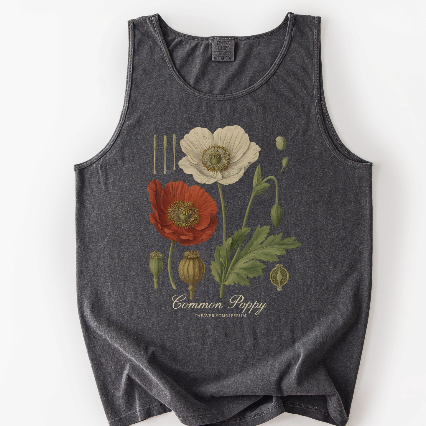 Common Poppy - Comfort Colors Premium Tank Top