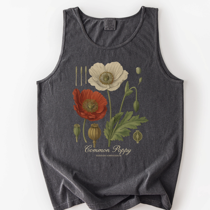 Common Poppy - Comfort Colors Premium Tank Top