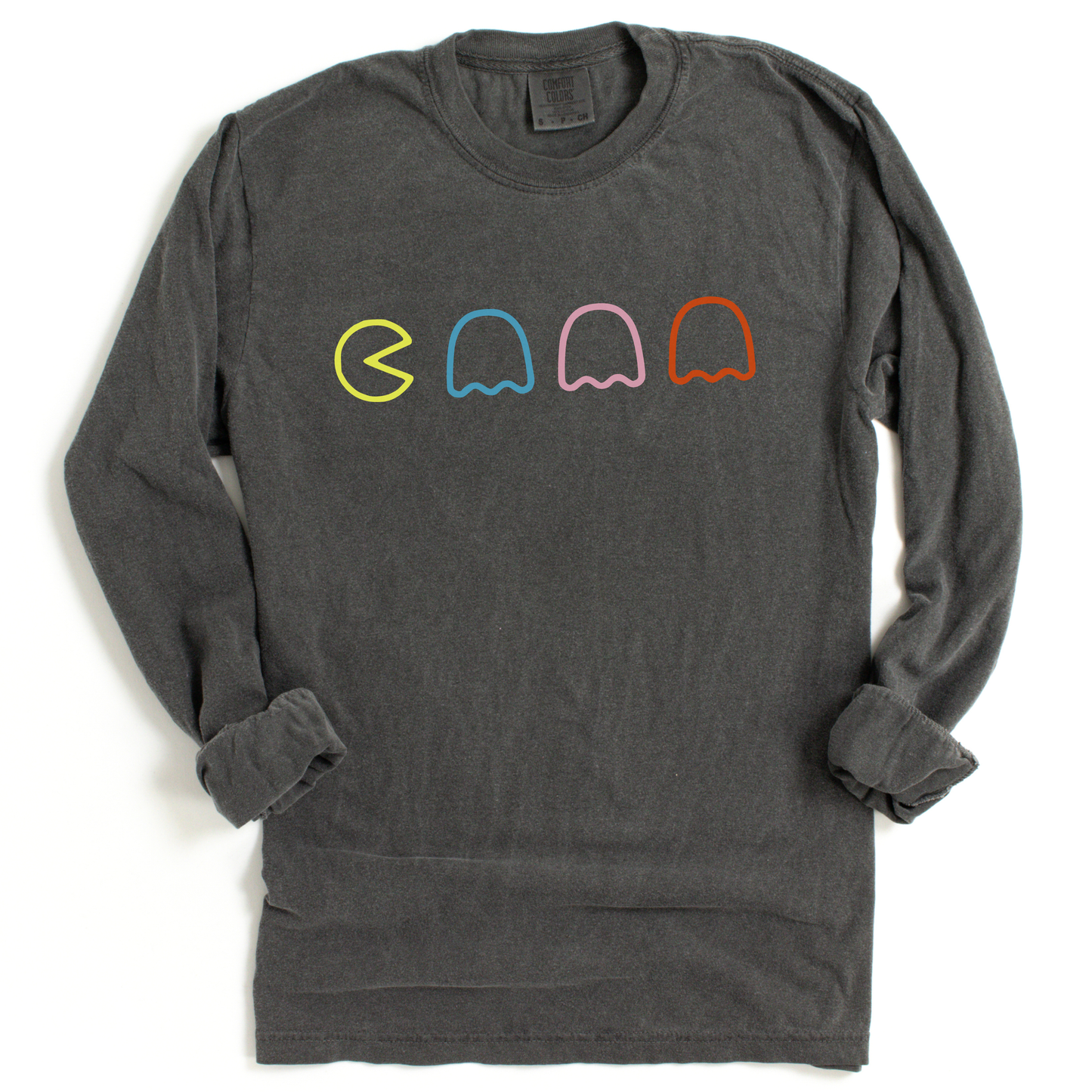Pac Man - Comfort Colors Premium Long Sleeve T Shirt