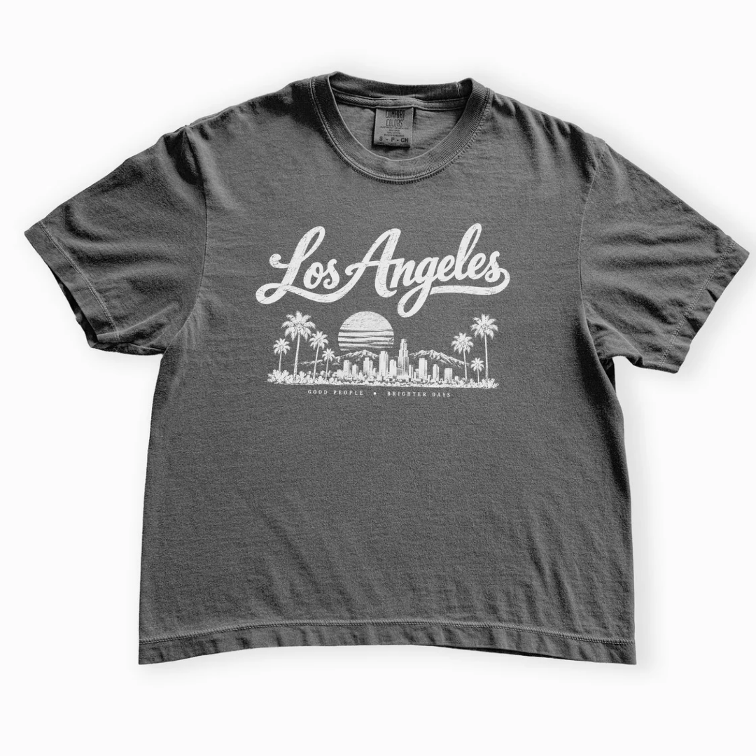 Los Angeles - Comfort Colors Boxy Cropped Tee