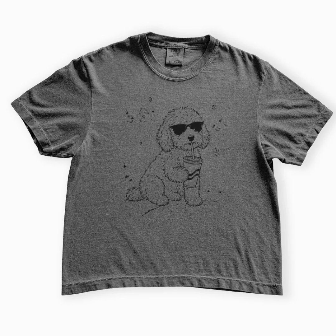 Soda Dog - Comfort Colors Boxy Cropped Tee