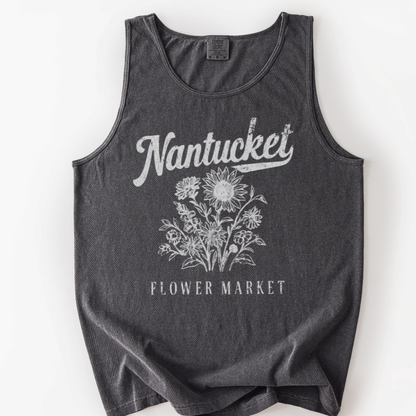 Nantucket Flower Market - Comfort Colors Premium Tank Top
