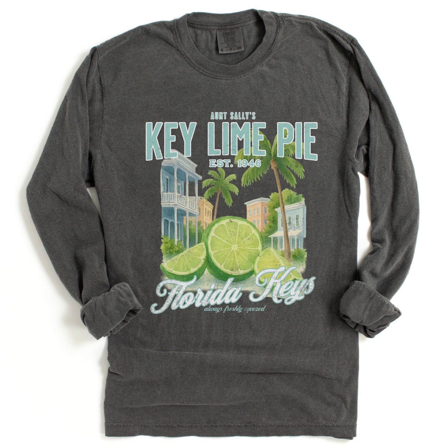 Aunt Sally's Key Lime Pie  - Comfort Colors Long Sleeve Premium T Shirt