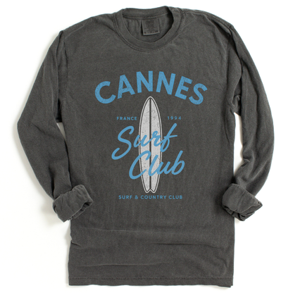 Cannes Surf Club - Comfort Colors Long Sleeve Premium T Shirt