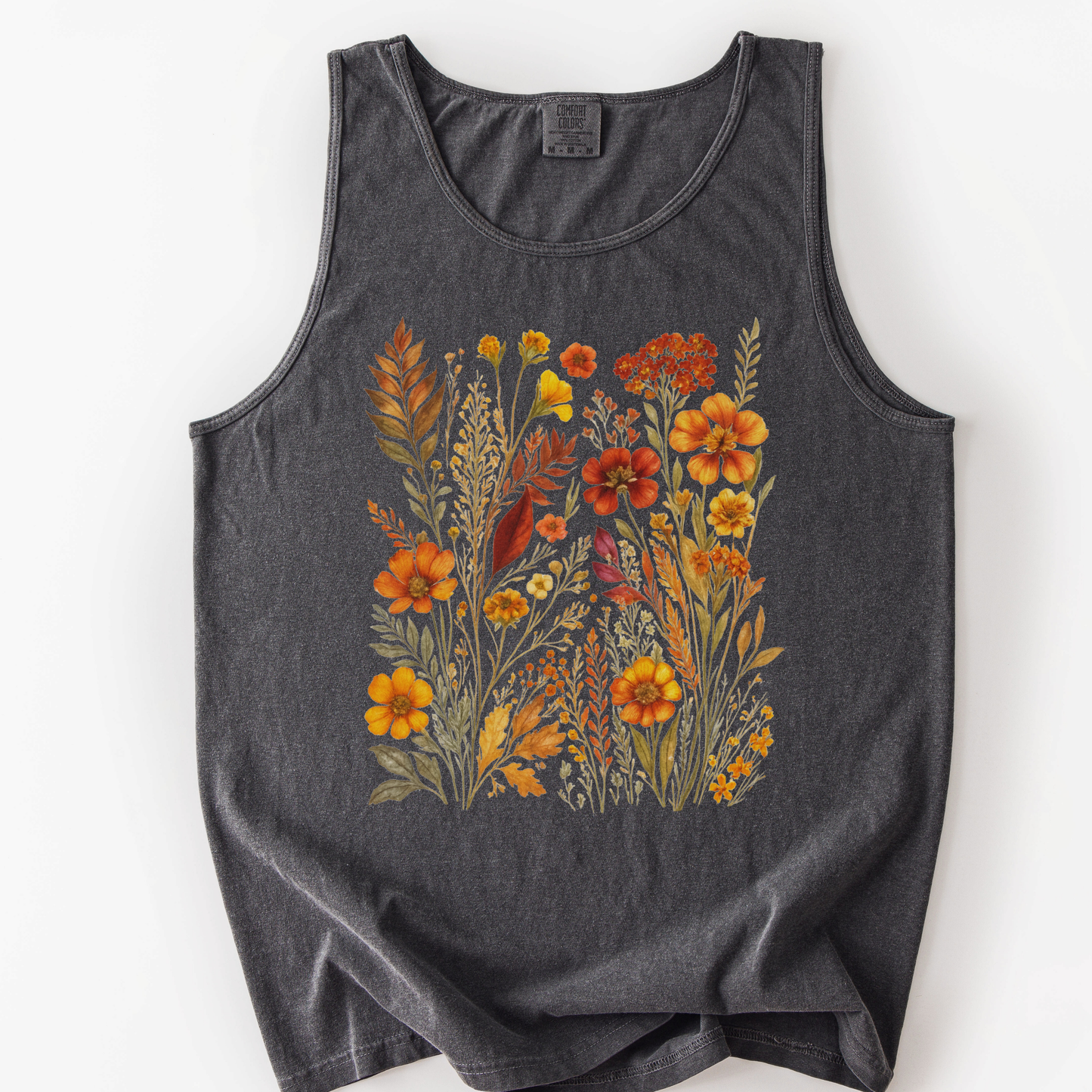 Autumn Floral - Comfort Colors Premium Tank Top