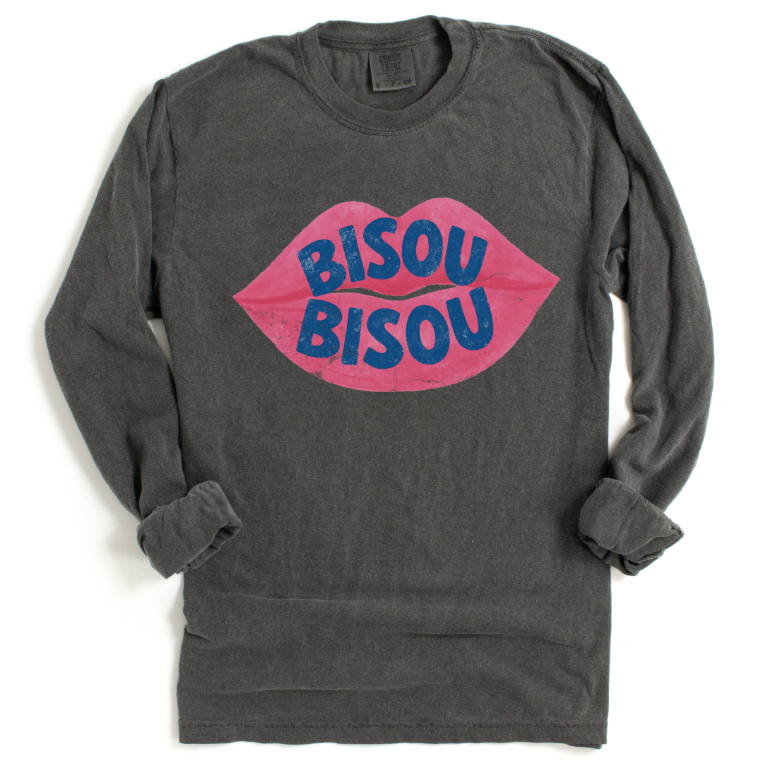 Bisou - Comfort Colors Premium Long Sleeve T Shirt