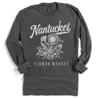 Nantucket Flower Market - Comfort Colors Premium Long Sleeve T Shirt