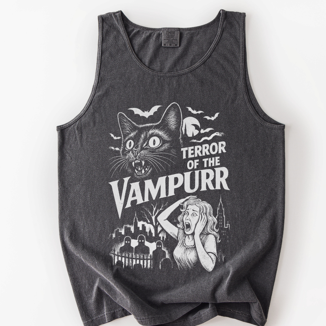 Terror Of The Vampurr - Comfort Colors Premium Tank Top