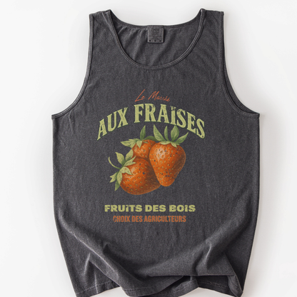 Aux Fraises - Comfort Colors Premium Tank Top