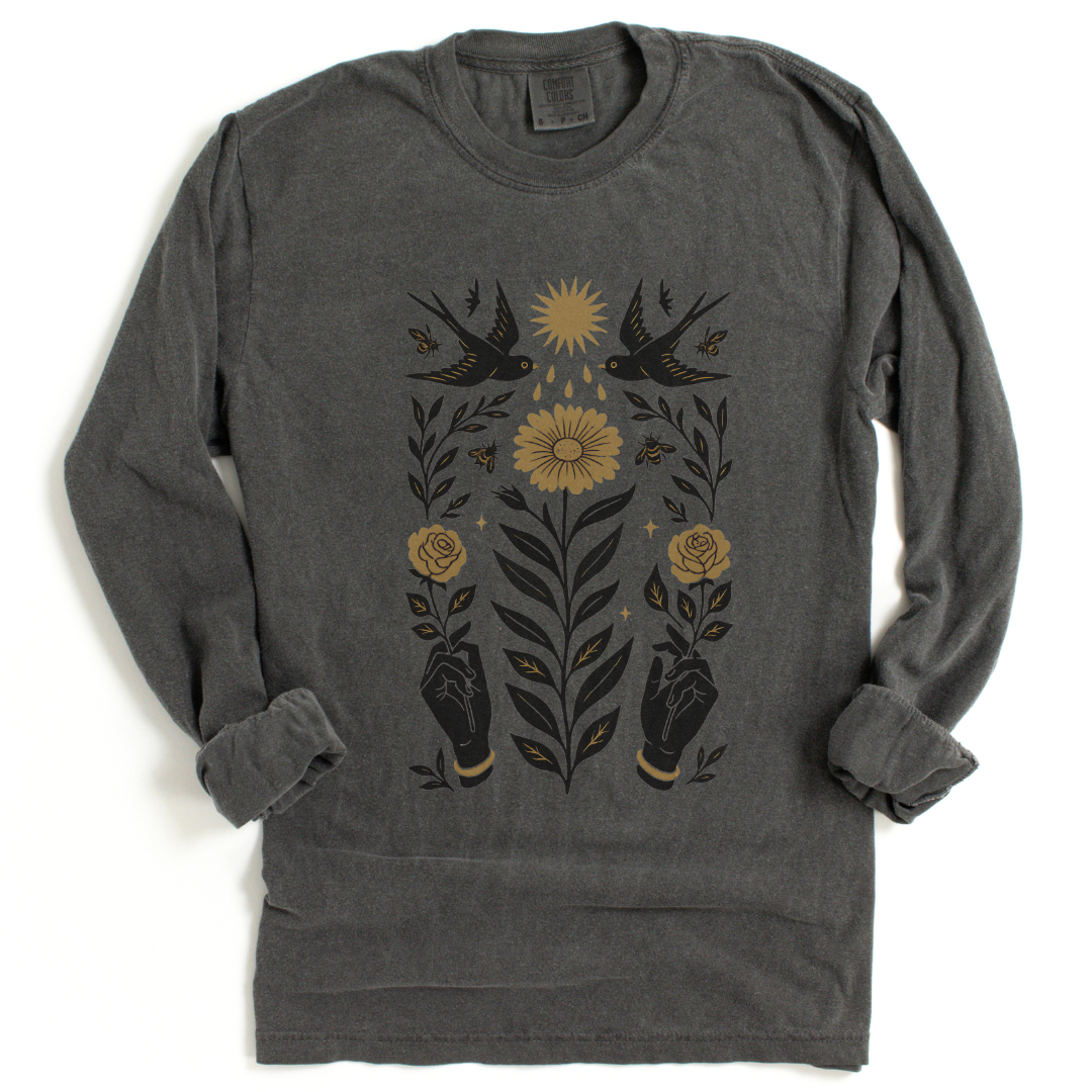 Sanctum Botanica - Comfort Colors Premium Long Sleeve T Shirt