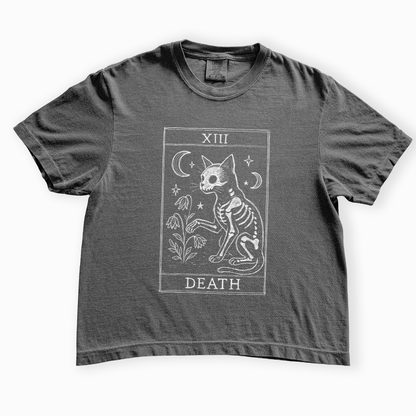 Tarot Card of Death - Comfort Colors Boxy Cropped Tee