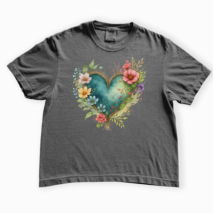 Nature's Embrace - Comfort Colors Boxy Cropped Tee