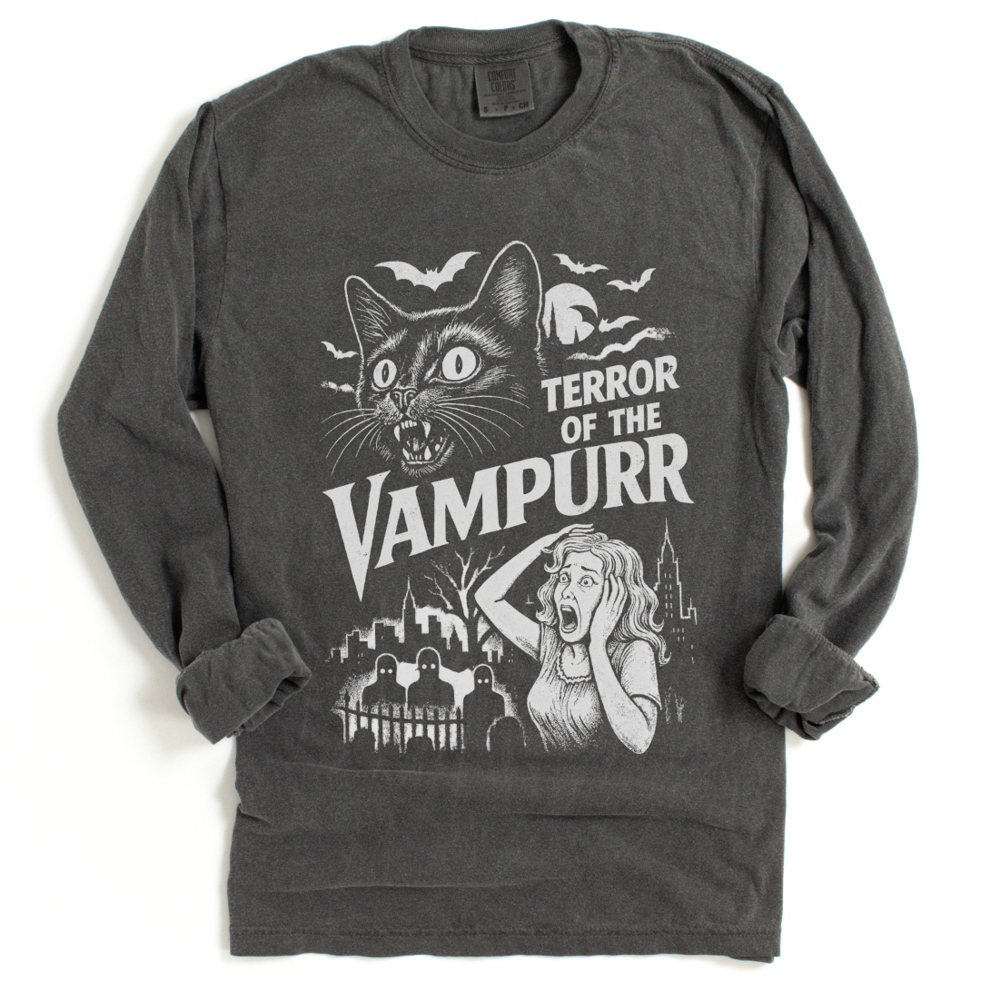 Terror Of The Vampurr - Comfort Colors Premium Long Sleeve T Shirt