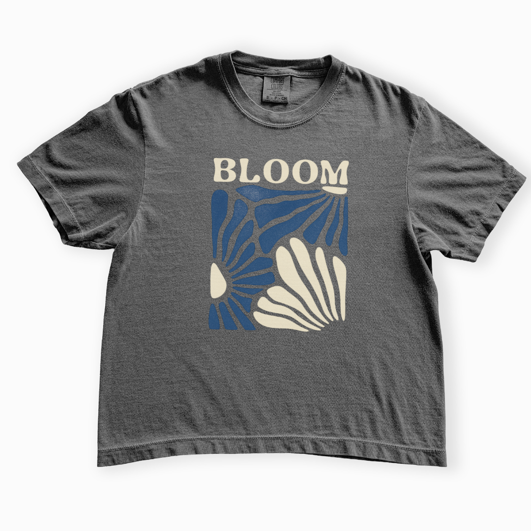 Bloom - Comfort Colors Boxy Cropped Tee