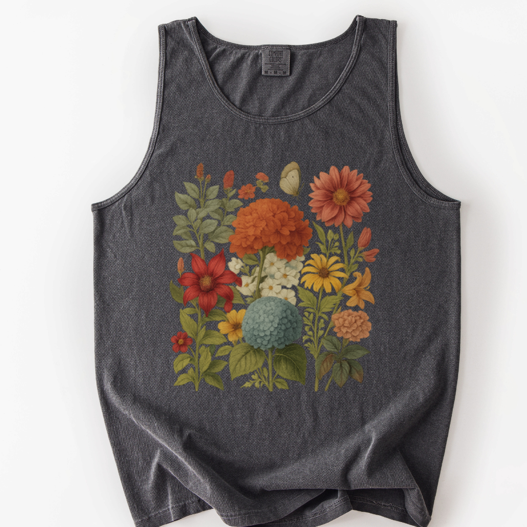 Hydrangea Bloom - Comfort Colors Premium Tank Top