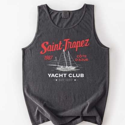 Saint Tropez Yacht Club - Comfort Colors Premium Tank Top