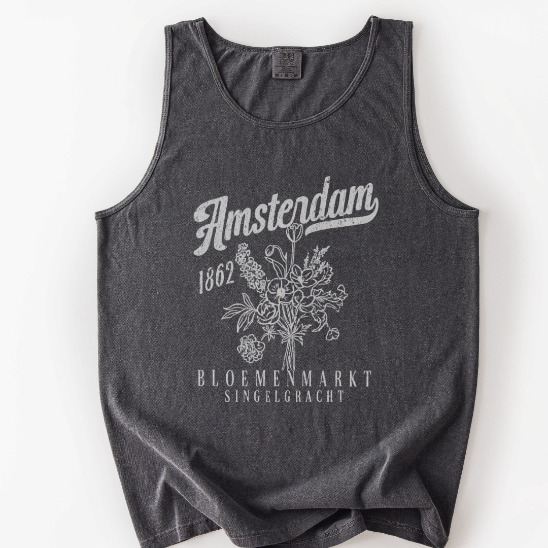 Amsterdam Flower Market - Comfort Colors Premium Tank Top