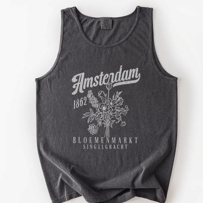 Amsterdam Flower Market - Comfort Colors Premium Tank Top