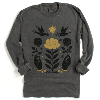 Flora Divina - Comfort Colors Long Sleeve Premium T Shirt