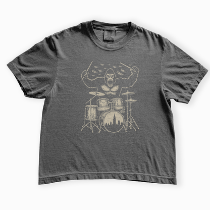 King Kong's Drum Solo - Comfort Colors Boxy Cropped Tee