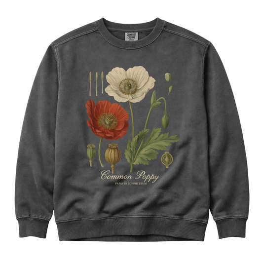 Common Poppy - Comfort Colors Premium Heavyweight Sweatshirt