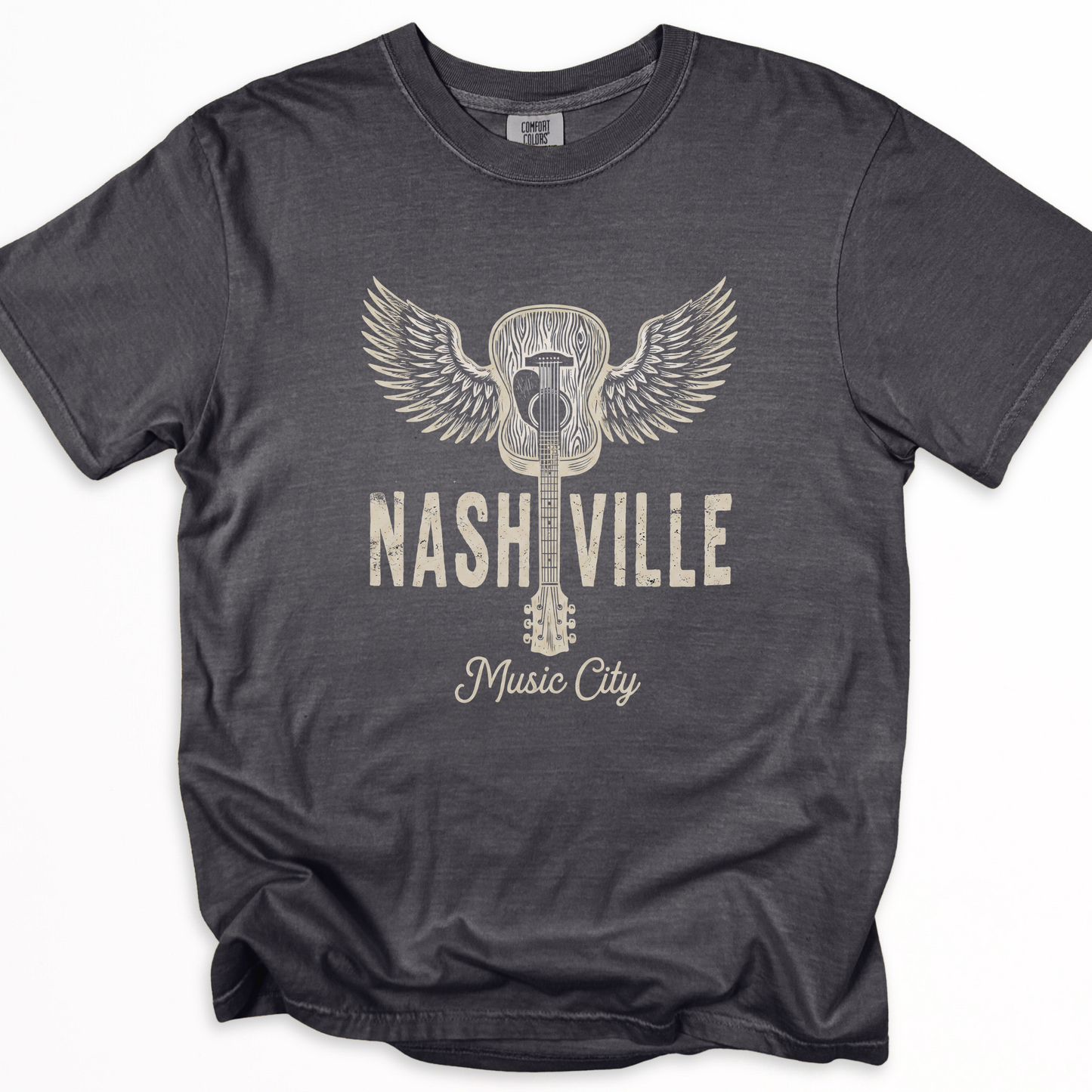 Nashville Music City - Comfort Colors Relaxed Fit Premium T Shirt
