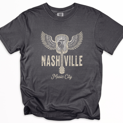 Nashville Music City - Comfort Colors Relaxed Fit Premium T Shirt