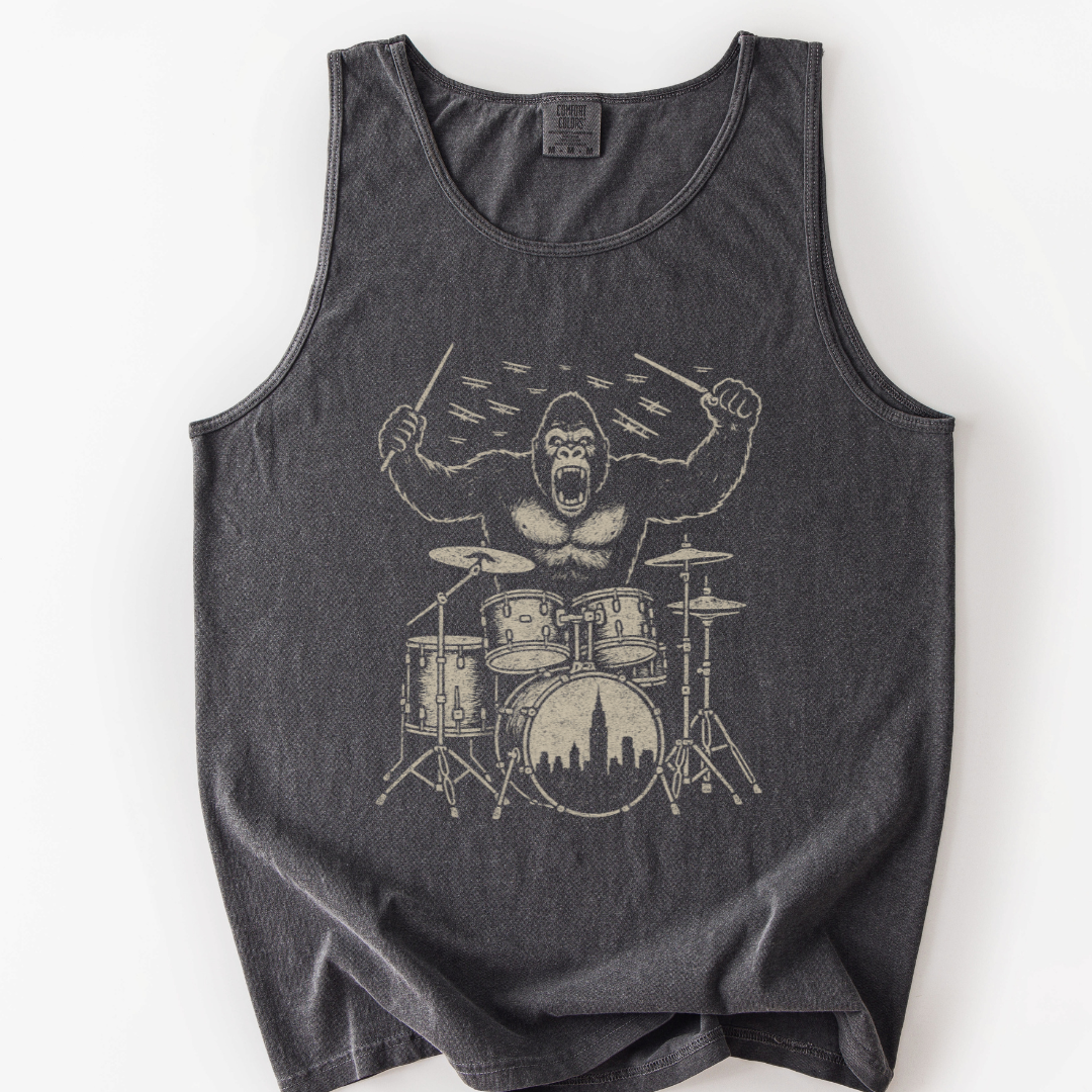 King Kong's Drum Solo - Comfort Colors Premium Tank Top
