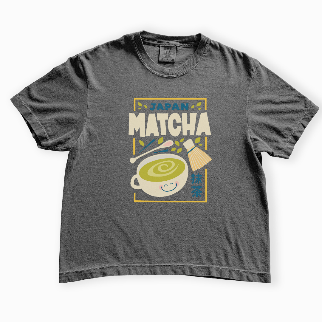 Matcha - Comfort Colors Boxy Cropped Tee
