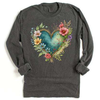 Nature's Embrace - Comfort Colors Premium Long Sleeve T Shirt