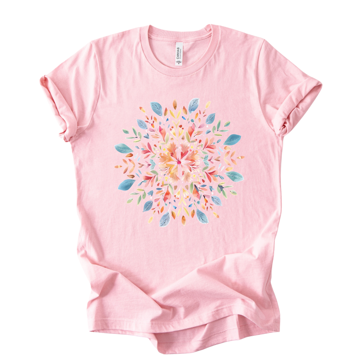 Plant Mandala - Bella Canvas Super Soft Straight Cut T shirt