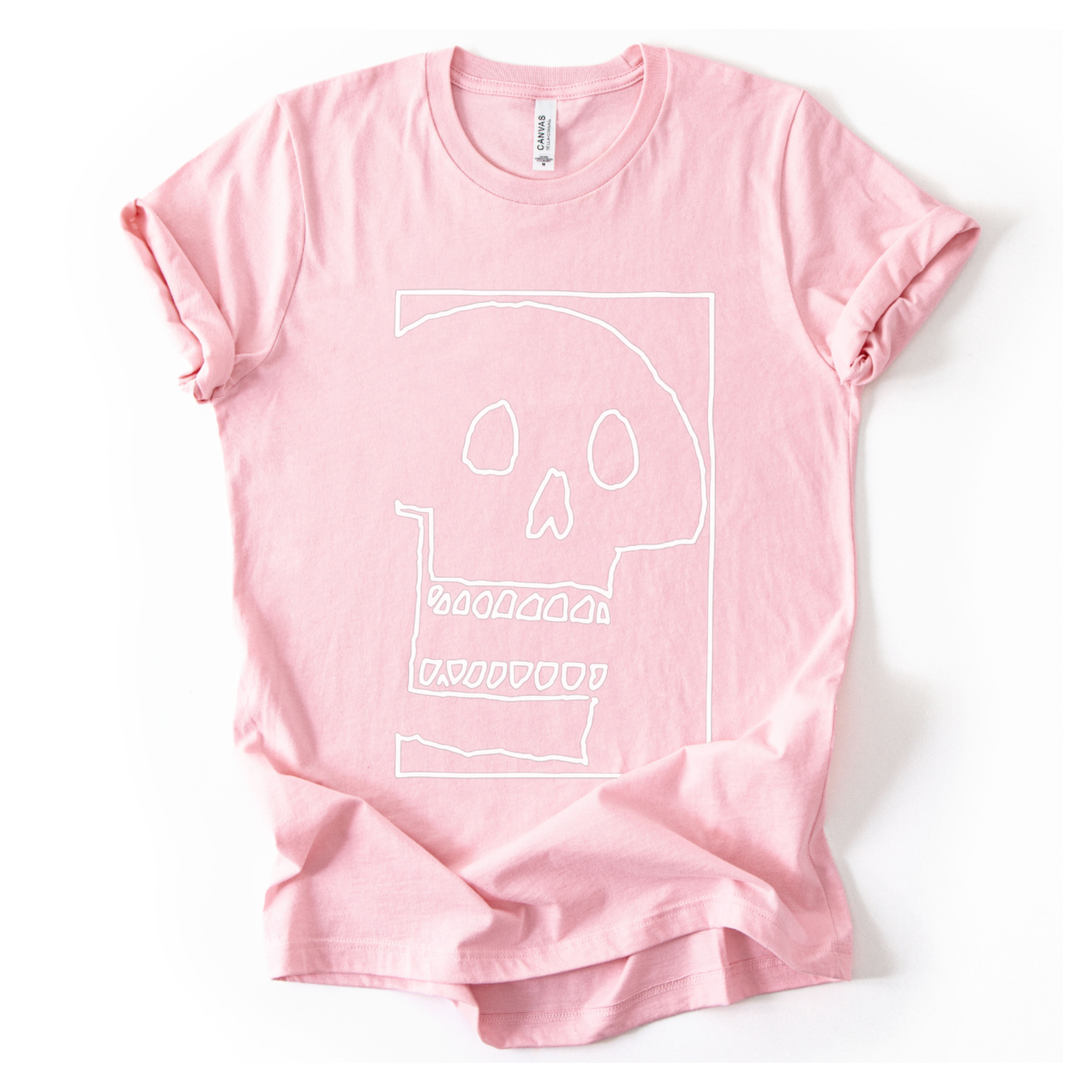 Skull Sketch - Bella Canvas Super Soft Straight Cut T shirt
