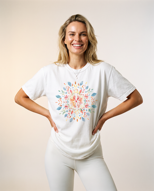 Plant Mandala - Comfort Colors Relaxed Fit Premium T Shirt