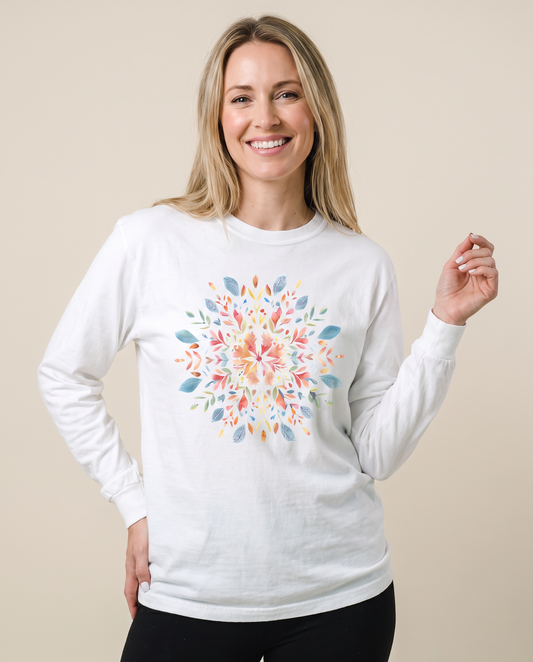 Plant Mandala - Comfort Colors Long Sleeve Premium T Shirt