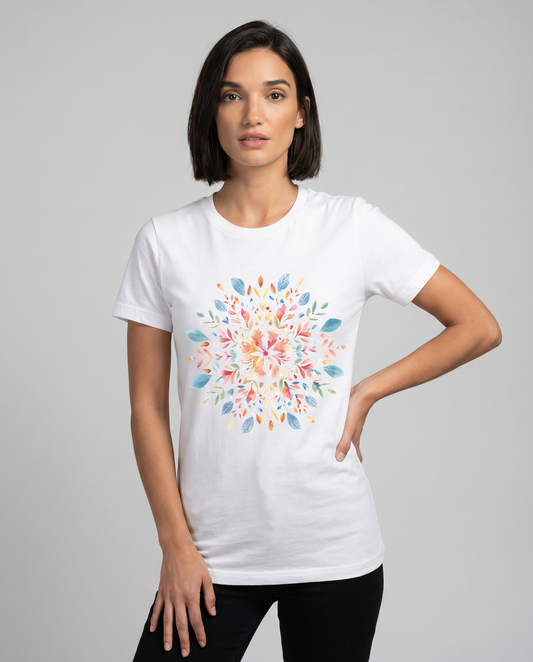 Plant Mandala - Women's Cut Fitted Tee
