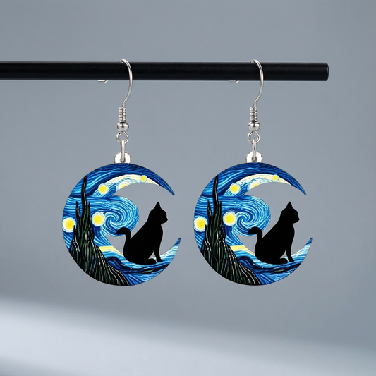 Van Gogh Starry Sky Earrings