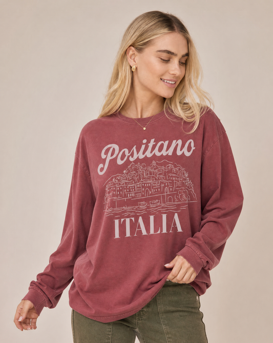 Positano - Comfort Colors Premium Long Sleeve T Shirt